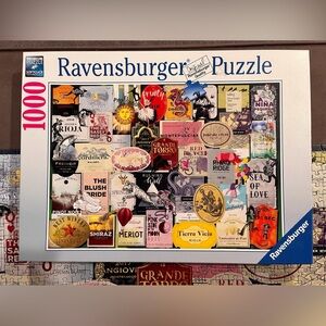 Ravensburger “Wine Labels” 1000 piece puzzle.
